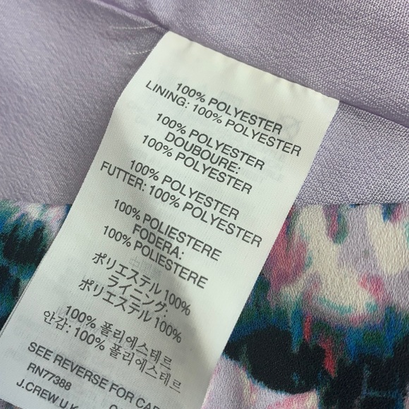 EUC J Crew pleated layer tier mini skirt back zip lined sz 4 - Picture 8 of 10